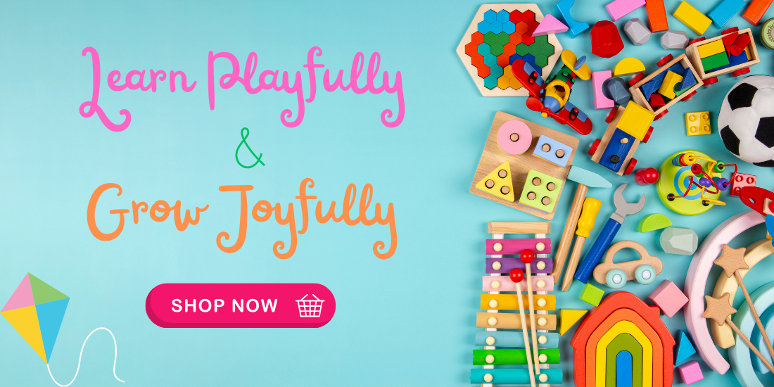 Colorful kid toy sale facebook cover (1100 x 550 px)