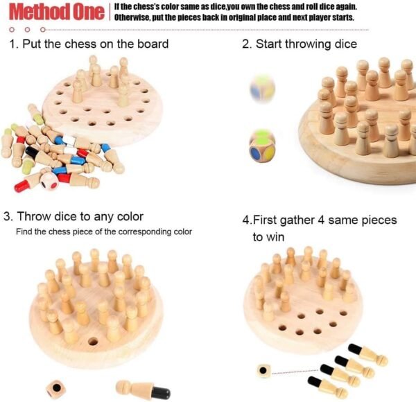 WOODEN MEMORY CHESS - Image 5