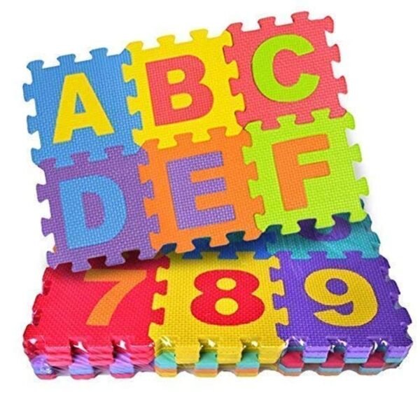 ABCD WITH NUMBERS INTERLOCKING LEARNING MAT - Image 5