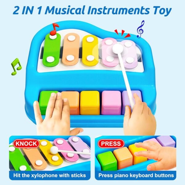 2 IN 1 PIANO WITH XYLOPHONE (SMALL) - Image 7