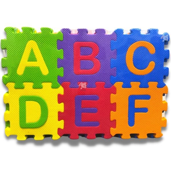 ABCD WITH NUMBERS INTERLOCKING LEARNING MAT