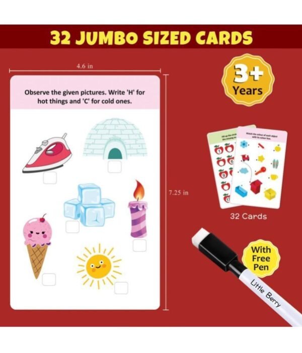 ACTIVITY WRITE AND WIPE JUMBO FLASH CARDS - Image 3