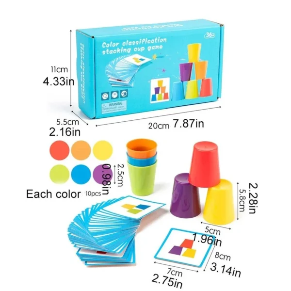 COLOUR CLASSIFICATION STACKING CUP GAME - Image 2