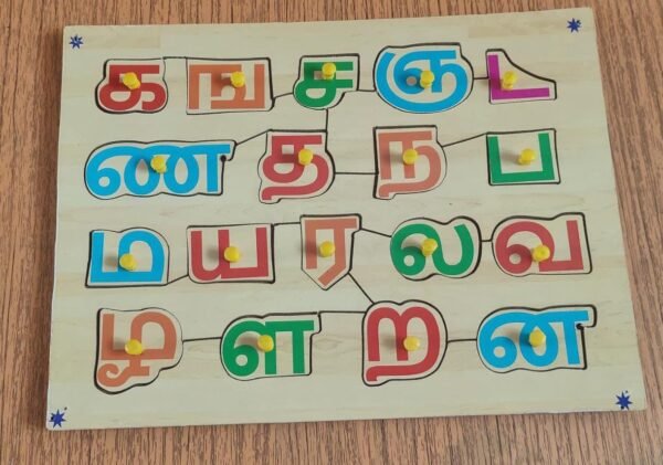 TAMIL CONSONANTS PEG BOARD