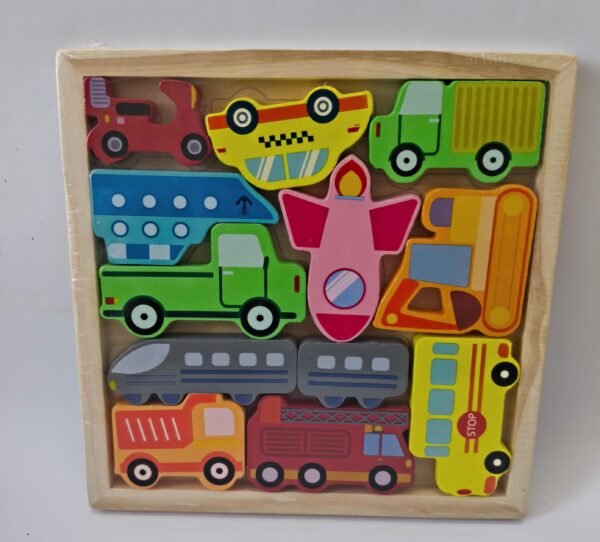 WOODEN COGNITIVE 3D PUZZLE BOARD