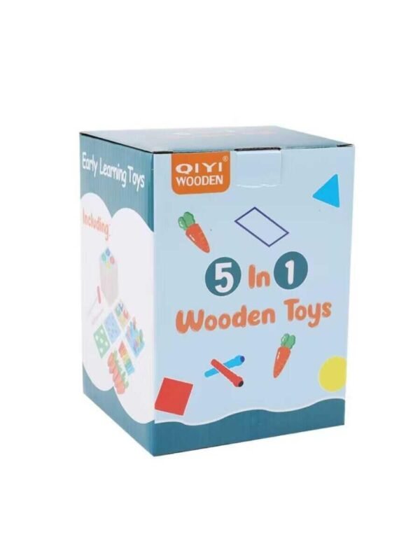 5 IN 1 WOODEN MONTESSORI TOY - Image 2