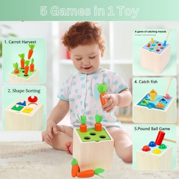 5 IN 1 WOODEN MONTESSORI TOY - Image 9