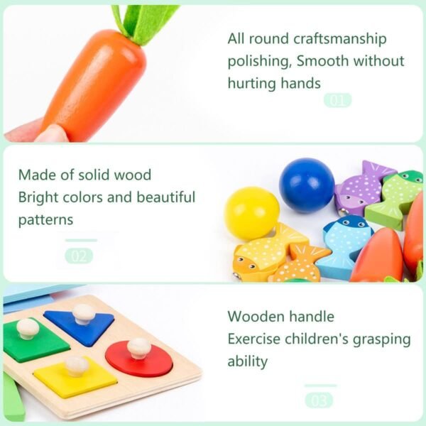 5 IN 1 WOODEN MONTESSORI TOY - Image 6