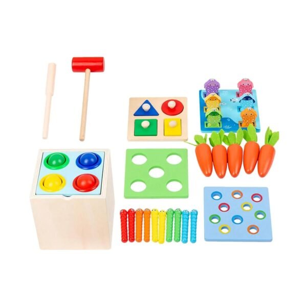 5 IN 1 WOODEN MONTESSORI TOY