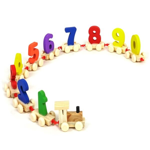 DIGITAL NUMBER WOODEN TRAIN