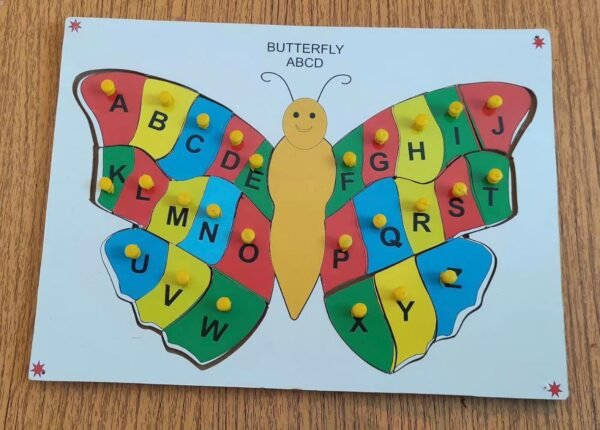 BUTTERFLY ABCD PEG BOARD