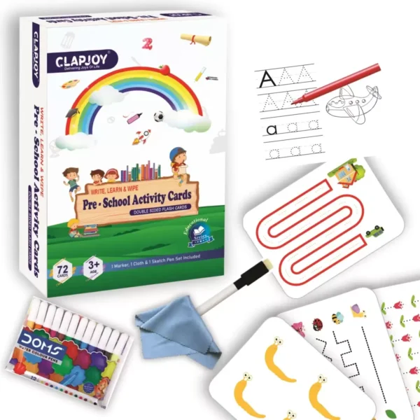 PRE-SCHOOL ACTIVITY FLASH CARDS KIT