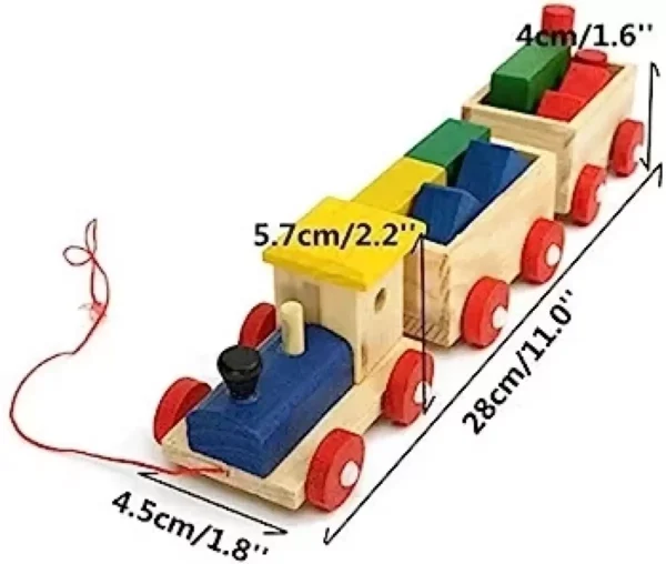 WOODEN BUILDING BLOCK TRAIN - Image 3