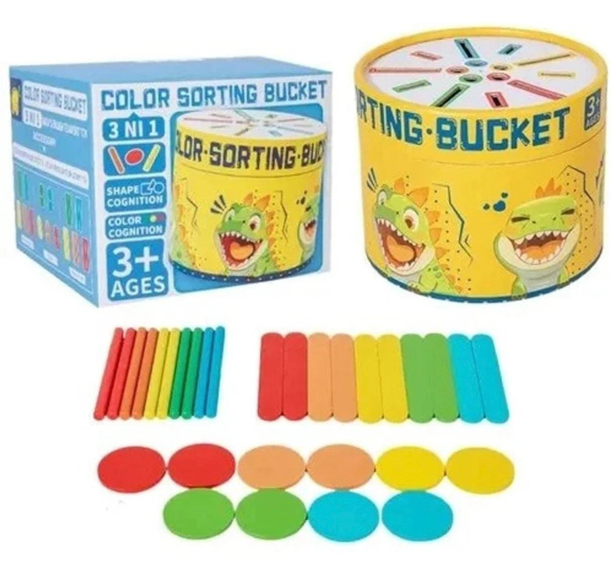 COLOR SORTING BUCKET (3 IN 1 TOY) - Image 3