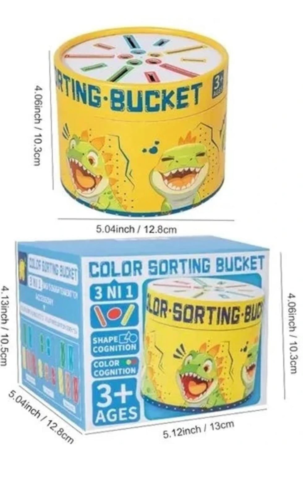 COLOR SORTING BUCKET (3 IN 1 TOY) - Image 5