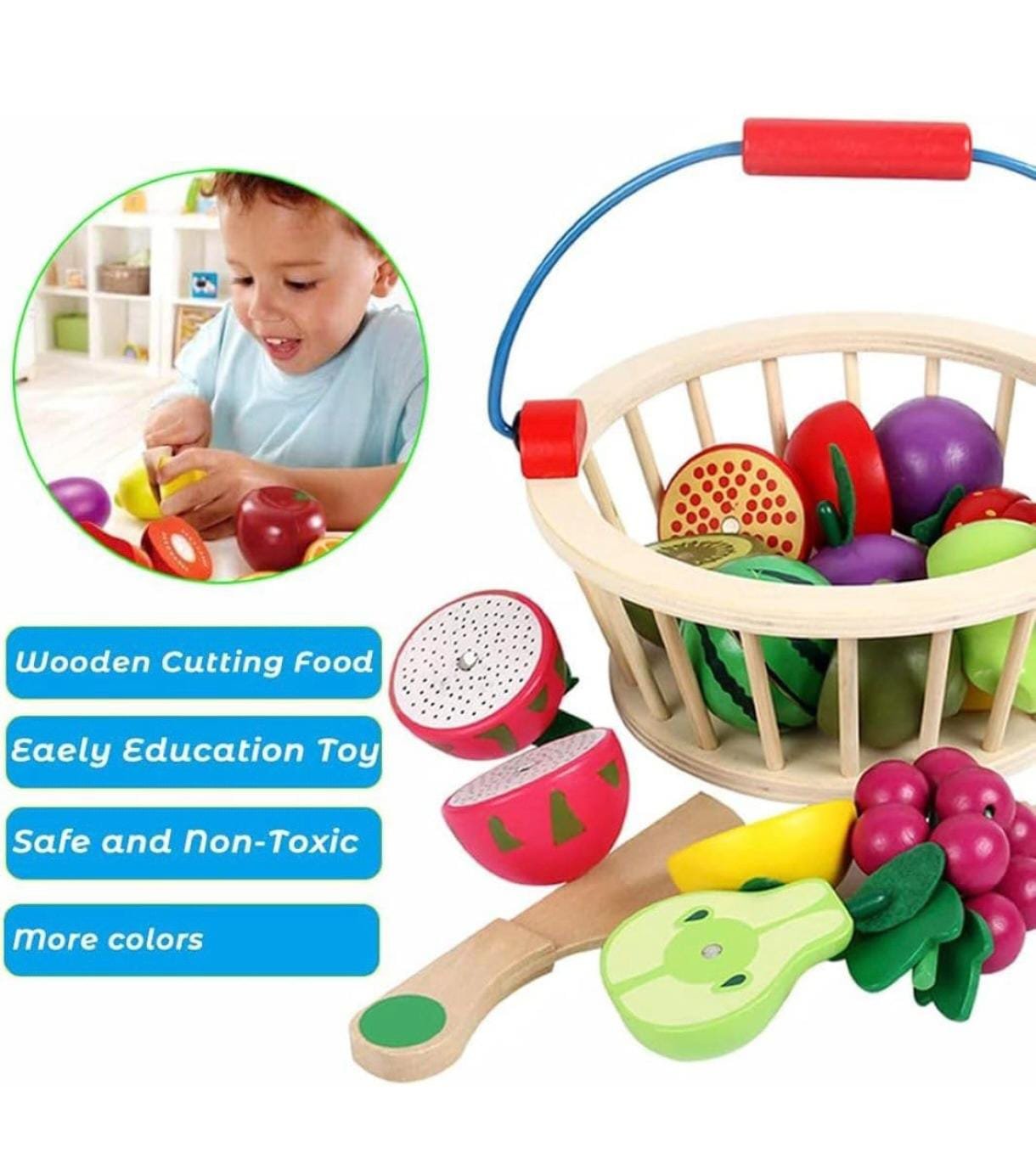 WOODEN FRUIT BASKET - Image 6