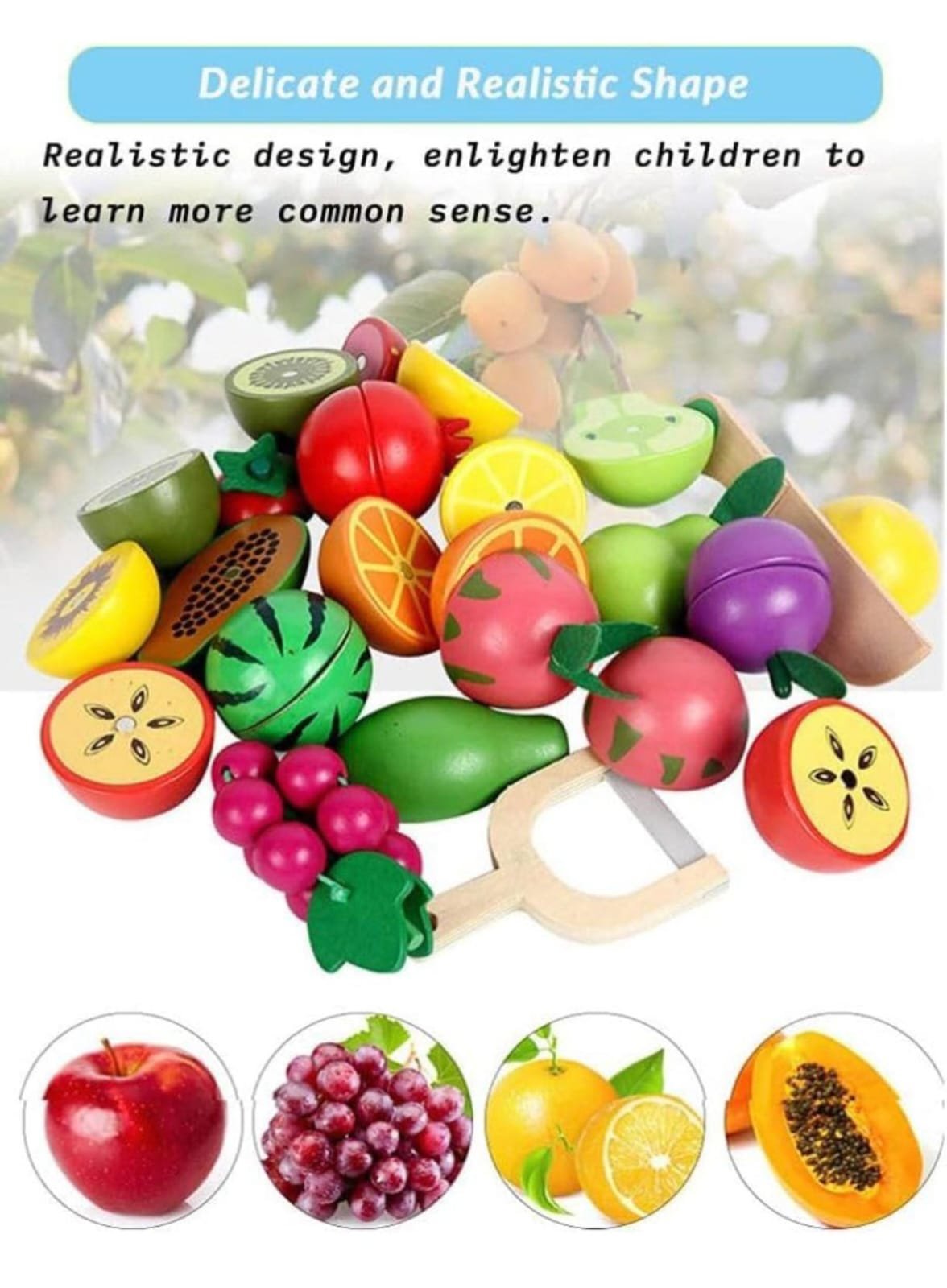 WOODEN FRUIT BASKET - Image 2