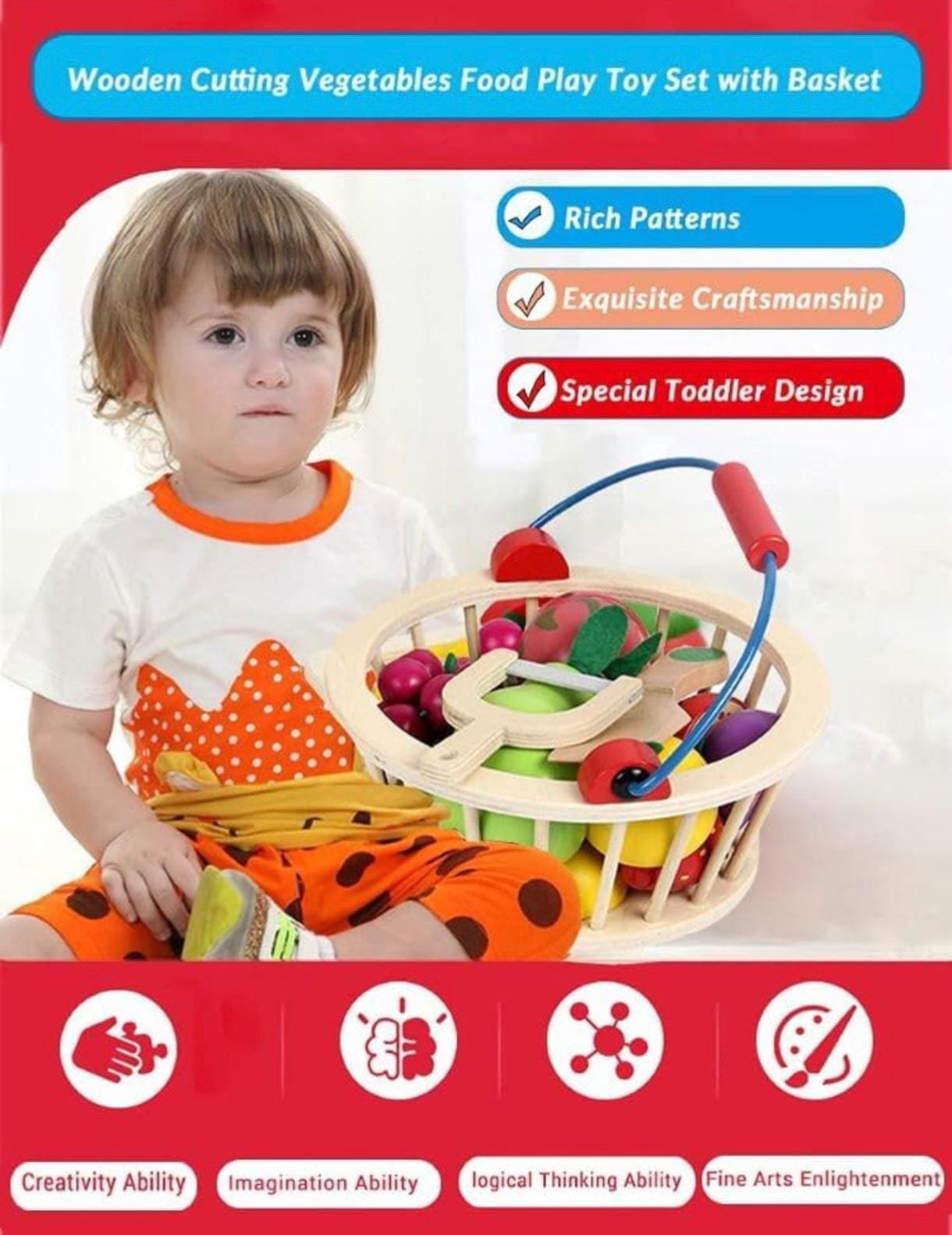 WOODEN FRUIT BASKET - Image 3