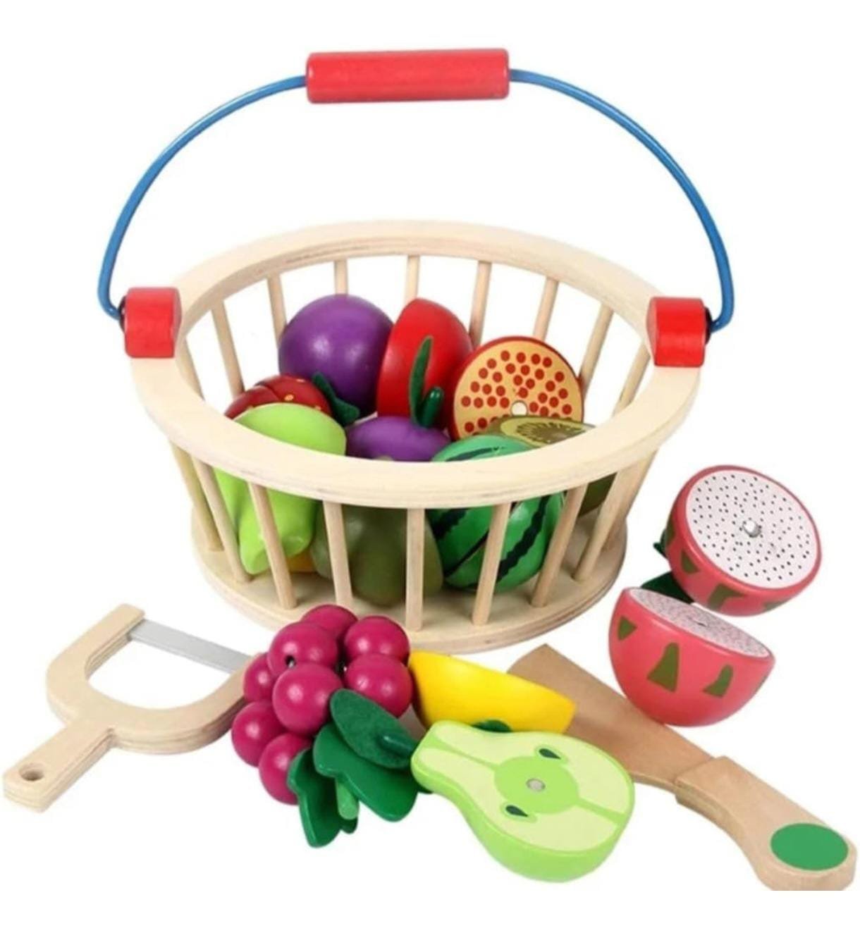 WOODEN FRUIT BASKET