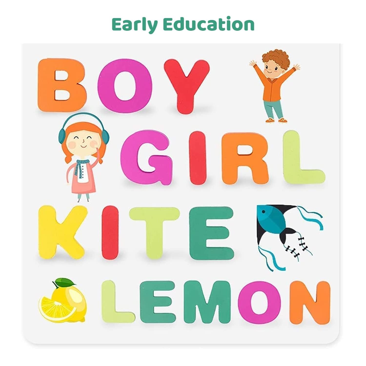 WOODEN CAPITAL LETTERS PIN BOARD (SMALL) - Image 4