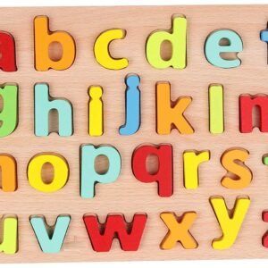 WOODEN SMALL ALPHABETS PIN BOARD( SMALL)